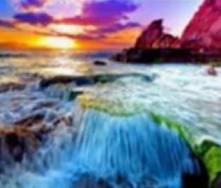 Diamond Painting Wasserfall